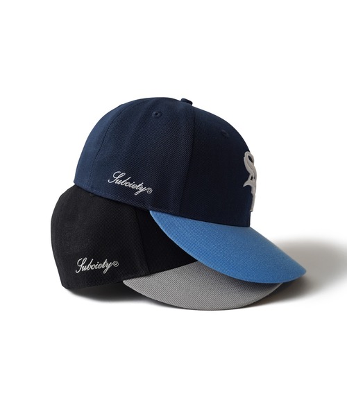 Subciety（サブサエティ）の「SNAP BACK CAP-CROWD-（キャップ・メンズ・ネイビー/ブラック・FREE）」の7枚目の写真