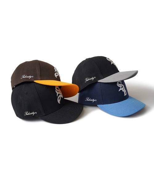 Subciety（サブサエティ）の「SNAP BACK CAP-CROWD-（キャップ・メンズ・ネイビー/ブラック・FREE）」の9枚目の写真