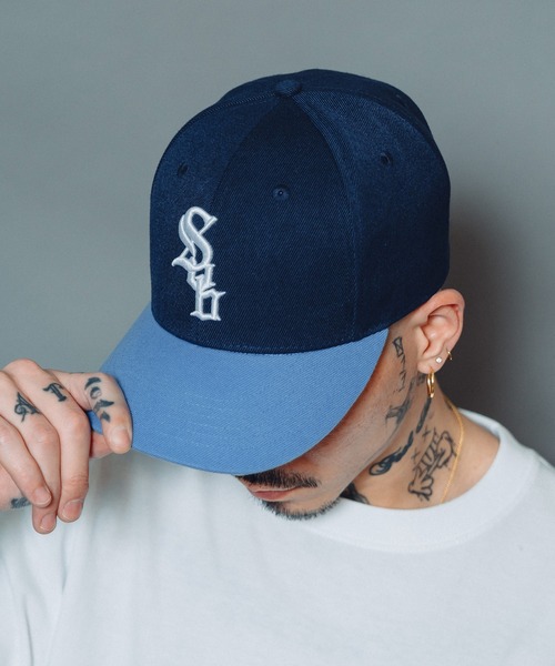 Subciety（サブサエティ）の「SNAP BACK CAP-CROWD-（キャップ・メンズ・ネイビー/ブラック・FREE）」の11枚目の写真