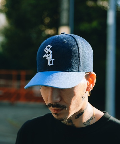 Subciety（サブサエティ）の「SNAP BACK CAP-CROWD-（キャップ・メンズ・ネイビー/ブラック・FREE）」の14枚目の写真