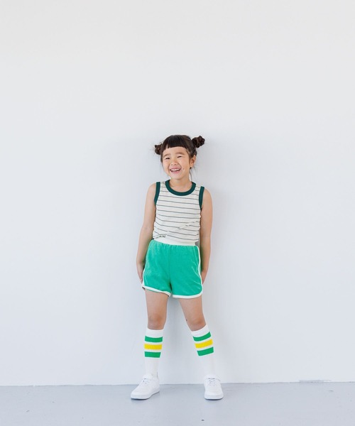 LOWRYS FARM（ローリーズファーム）の「マルチボーダータンクトップ　 110374（ジャージ・キッズ・レッド/ブルー/ベージュ・110cm/150cm/140cm/130cm/120cm）」の6枚目の写真