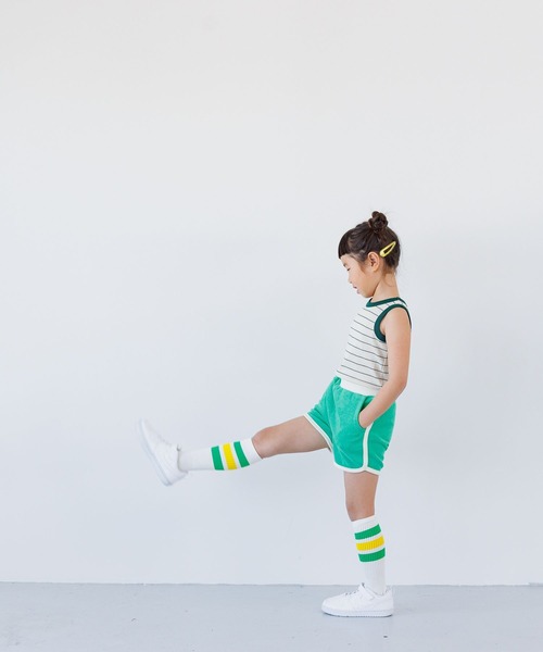 LOWRYS FARM（ローリーズファーム）の「マルチボーダータンクトップ　 110374（ジャージ・キッズ・レッド/ブルー/ベージュ・110cm/150cm/140cm/130cm/120cm）」の7枚目の写真