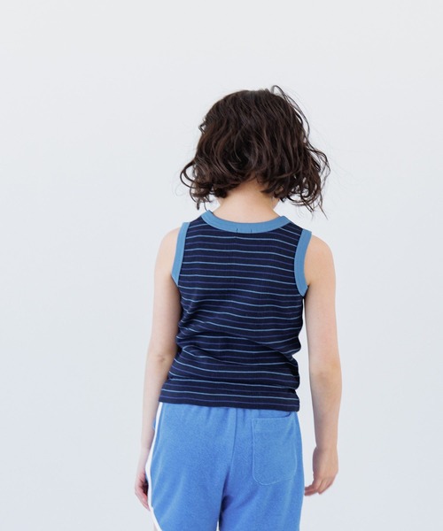 LOWRYS FARM（ローリーズファーム）の「マルチボーダータンクトップ　 110374（ジャージ・キッズ・レッド/ブルー/ベージュ・110cm/150cm/140cm/130cm/120cm）」の14枚目の写真