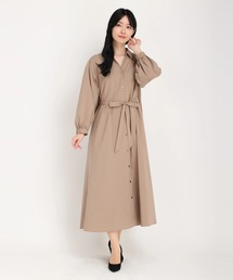 STRAWBERRY-FIELDS | フレアーシャツワンピース(シャツワンピース)