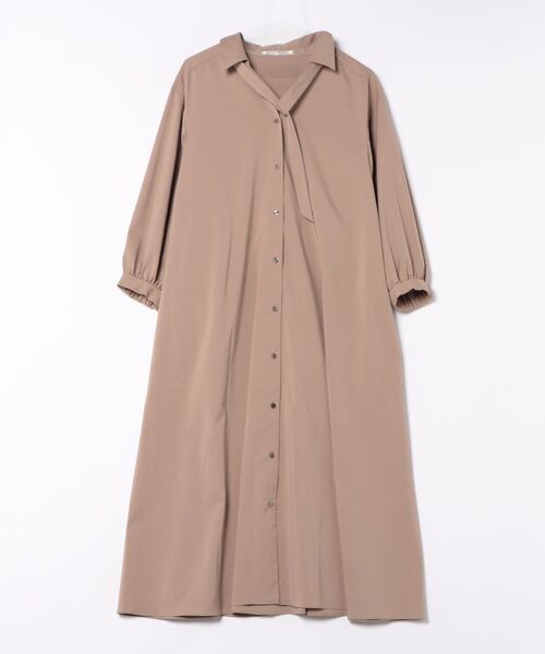 STRAWBERRY-FIELDS（ストロベリーフィールズ）の「ﾌﾚｱｰｼｬﾂﾜﾝﾋﾟｰｽ（シャツワンピース・レディース・ブラウン系その他/ブラック・2）」の14枚目の写真