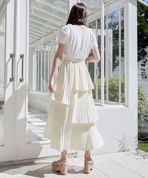 MAJESTIC LEGON（マジェスティックレゴン）の「ロマンティックメッセージリボンT（Tシャツ/カットソー・レディース・オフホワイト/ピンク/ホワイト系その他・MEDIUM）」の7枚目の写真