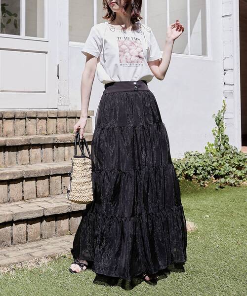 MAJESTIC LEGON（マジェスティックレゴン）の「ロマンティックメッセージリボンT（Tシャツ/カットソー・レディース・オフホワイト/ピンク/ホワイト系その他・MEDIUM）」の22枚目の写真