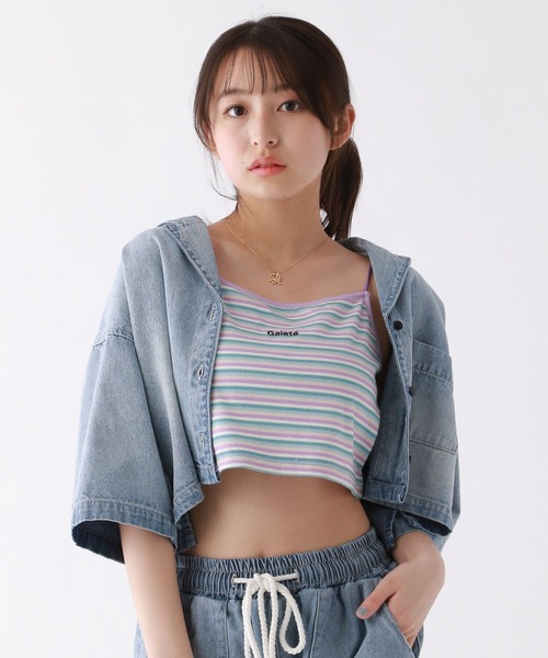 eriko3770　リブカップ付きキャミソール　２枚　おまとめ売り カップ付テレコリブスクエアキャミソール キャミソール
