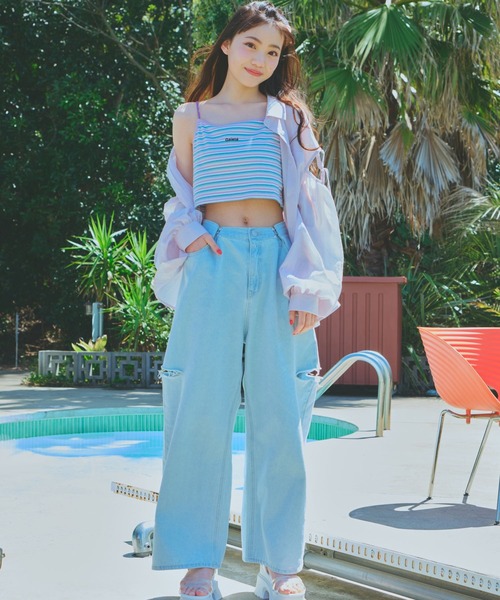 repipi armario（レピピ アルマリオ）の「アソートガラショートキャミ