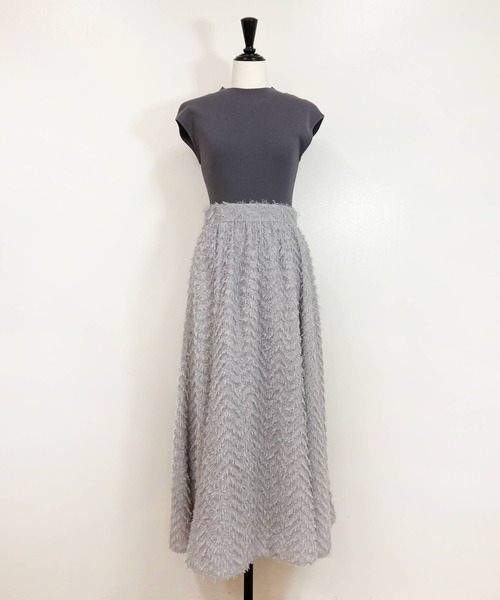 NOELA（ノエラ）の「【WEB限定】ジャガードロングセットアップ（ワンピース・レディース・オフホワイト/サックスブルー/ライトグリーン・S/M）」の15枚目の写真