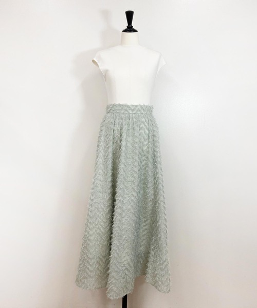 NOELA（ノエラ）の「【WEB限定】ジャガードロングセットアップ（ワンピース・レディース・オフホワイト/サックスブルー/ライトグリーン・S/M）」の21枚目の写真