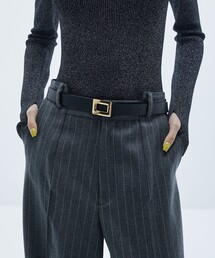 STUDIOUS | 【STUDIOUS/ステュディオス】スクエアバックルベルト(ベルト)