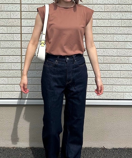 H.TOKYO(エイチトウキョウ)の「ノースリーブカットソー(Tシャツ/カットソー・レディース・ホワイト/ダークブルー/イエロー/モカ/ブラック/ベージュ/アッシュブラウン・X-LARGE/LARGE/MEDIUM)」の21枚目の写真