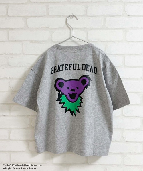 Grateful Dead（グレイトフルデッド）の「Grateful Dead グレイトフルデッド オーバーサイズ半袖Tシャツ（Tシャツ/カットソー・キッズ・オフホワイト/ダークグリーン/ブラック/ホワイト系その他/パープル/チャコール/ベージュ/ネイビー/オレンジ/杢グレー/ホワイト系その他2/ブラック系その他/チャコールグレー/ベージュ系その他/ホワイト系その他3/グリーン系その他・120cm/130cm/140cm/150cm/160cm/110cm）」の8枚目の写真
