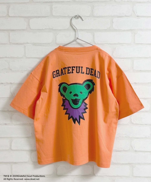 Grateful Dead（グレイトフルデッド）の「Grateful Dead グレイトフルデッド オーバーサイズ半袖Tシャツ（Tシャツ/カットソー・キッズ・オフホワイト/ダークグリーン/ブラック/ホワイト系その他/パープル/チャコール/ベージュ/ネイビー/オレンジ/杢グレー/ホワイト系その他2/ブラック系その他/チャコールグレー/ベージュ系その他/ホワイト系その他3/グリーン系その他・120cm/130cm/140cm/150cm/160cm/110cm）」の16枚目の写真