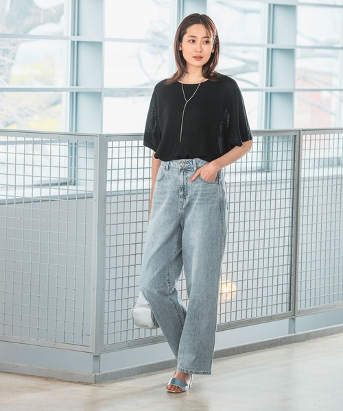 GLOBAL WORK(グローバルワーク)の「スッキレイさらさらドルマン/987142(ニット/セーター・レディース・ブラック/アイボリー/マスタード/モカ/ブラウン系8・MEDIUM/LARGE)」の7枚目の写真