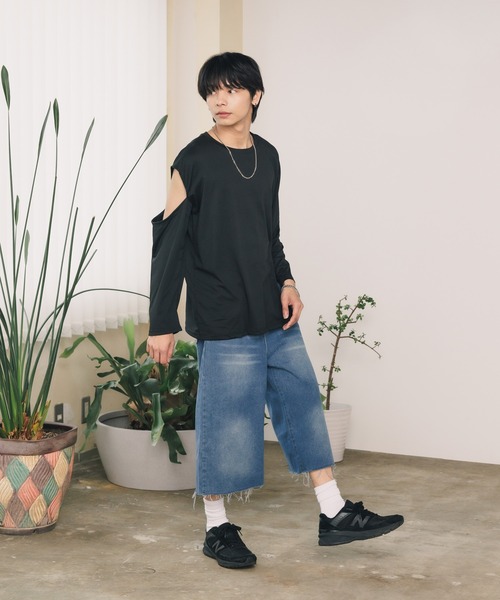 ALL RUNS(オールランズ)の「デニムクロップドパンツ(デニムパンツ・メンズ・ブルー・XL/L/M/S)」の6枚目の写真