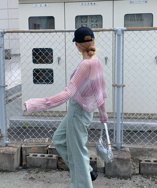 JUN & ROPE グラデーションドットセーター JUN & ROPE グラデーションドットセーター