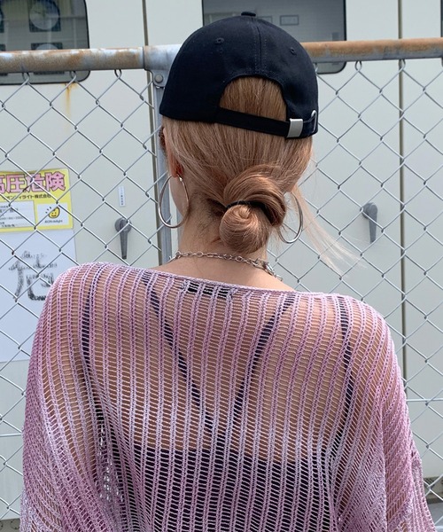 non-hedge（ノンヘッジ）の「透かし編みグラデーションニットトップス（ニット/セーター・レディース・ブラック/イエロー/モカ/ピンク・FREE）」の11枚目の写真