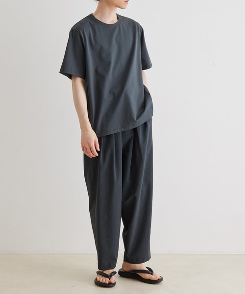 ADAM ET ROPE'(アダムエロペ)の「ボックスシルエット ジャージー Tシャツ / イージーケア / ユニセックス / 吸水速乾(Tシャツ/カットソー・メンズ・ダークグリーン/ブルー/ブラック系その他3/ブラウン系その他/グリーン系その他/ブルー系その他・L/M/S/XL)」の11枚目の写真