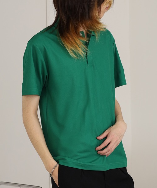 United Athle（ユナイテッドアスレ）の「【UNITED ATHLE】4.7オンス スペシャル ドライ カノコ ポロシャツ（ローブリード） 2026年春夏（ポロシャツ・メンズ・ヘザーチャコール/ブラック/オリーブ/ライトブルー/ベビーピンク/サンドベージュ/ネイビー/ホワイト/グリーン・S/M/L/XL）」の21枚目の写真