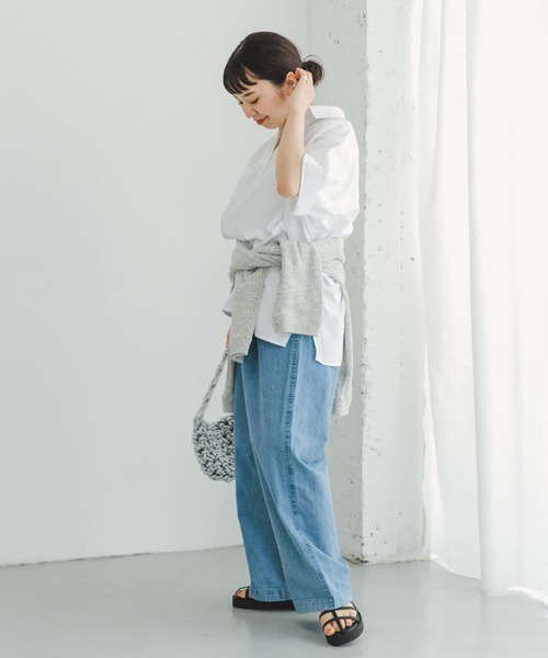【アイテムズ アーバンリサーチ（レディース）】スキッパーシャツ シアーポケットスキッパーシャツ[ITA5-23B002]｜URBAN RESEARCH
