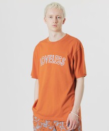 LOVELESS | ドローイングフラワープリントロゴTシャツ(Tシャツ/カットソー)