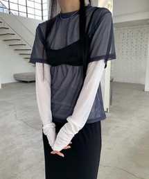 Didot.showroom | シアーメッシュT(Tシャツ/カットソー)
