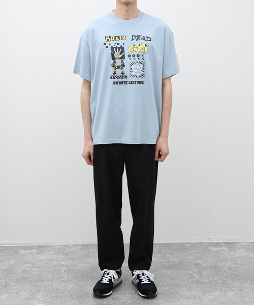 BRAIN DEAD INFINITE GESTURES Tシャツ 半袖 Slate 送料込み Infinite Gestures T-shirt - Slate – Brain Dead