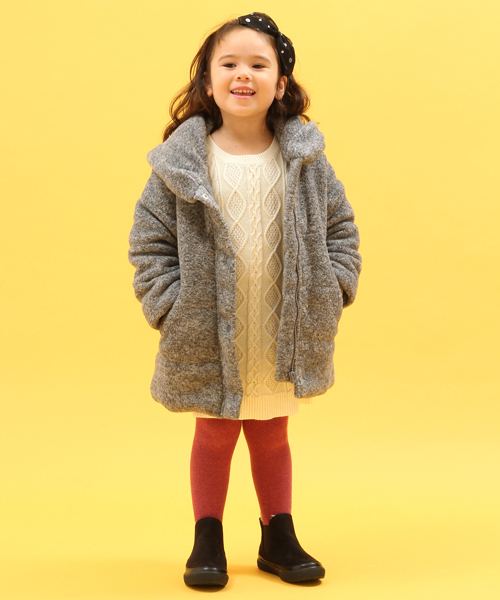 GLOBAL WORK（グローバルワーク）の「【キッズ】ボリュームネックショールコート/566376（その他アウター・キッズ・グレー/チャコールグレー・X-LARGE/SMALL/LARGE/MEDIUM）」の10枚目の写真