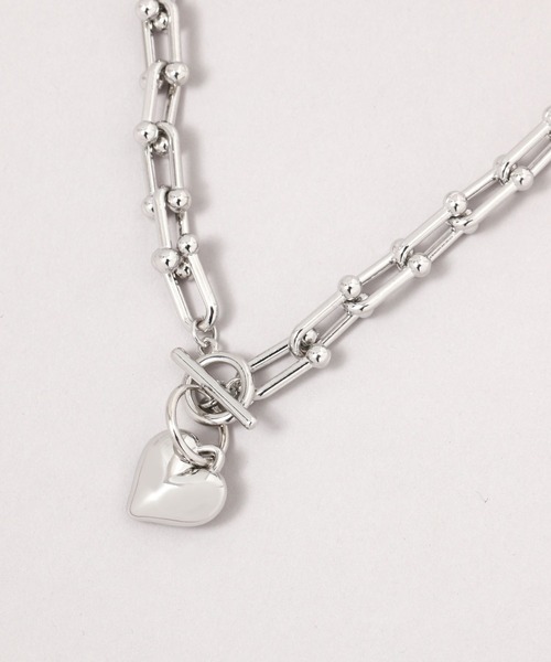 RAGEBLUE（レイジブルー）の「2WAYハートモチーフチェーンネックレス（ネックレス・レディース・その他・FREE）」の2枚目の写真