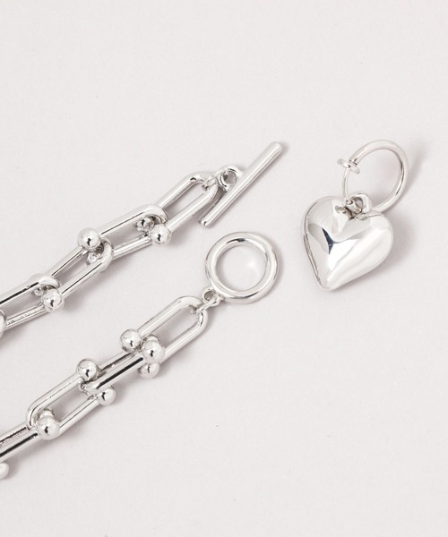 RAGEBLUE（レイジブルー）の「2WAYハートモチーフチェーンネックレス（ネックレス・レディース・その他・FREE）」の4枚目の写真