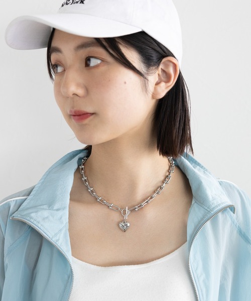 RAGEBLUE（レイジブルー）の「2WAYハートモチーフチェーンネックレス（ネックレス・レディース・その他・FREE）」の7枚目の写真