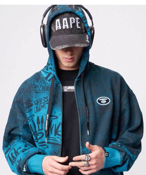 AAPE BY A BATHING APE(エーエイプバイアベイシングエイプ)の「AAPE CAP(キャップ・メンズ・クリアブラック・FREE)」の3枚目の写真