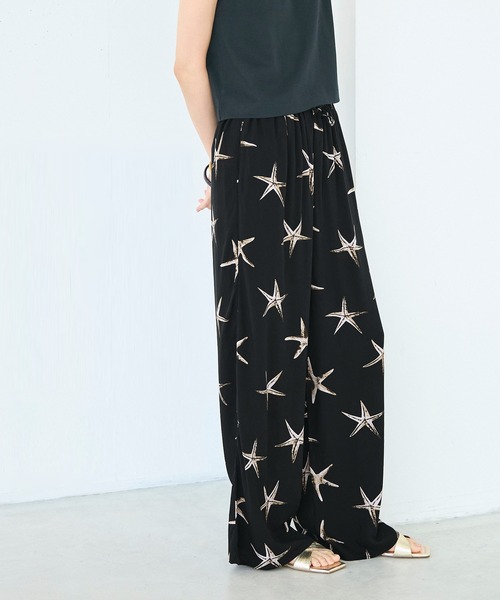 coca（coca）（コカ）の「とろレーヨンヒトデ柄パンツ（その他パンツ・レディース・ブラック・SHORT/MEDIUM/LONG）」の11枚目の写真