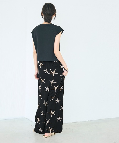 coca（coca）（コカ）の「とろレーヨンヒトデ柄パンツ（その他パンツ・レディース・ブラック・SHORT/MEDIUM/LONG）」の12枚目の写真