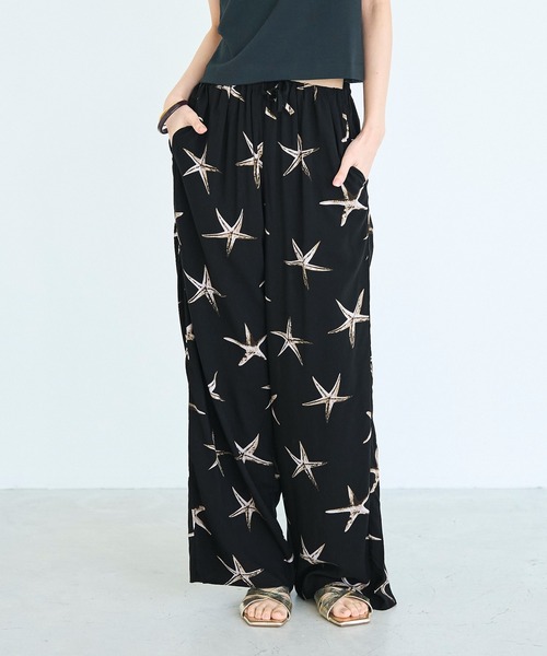 coca（coca）（コカ）の「とろレーヨンヒトデ柄パンツ（その他パンツ・レディース・ブラック・SHORT/MEDIUM/LONG）」の14枚目の写真