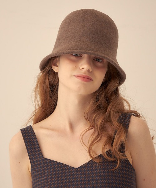 DEICY（デイシー）の「バスクウールハット（ハット・レディース・ブラウン/ブラック・FREE）」の3枚目の写真