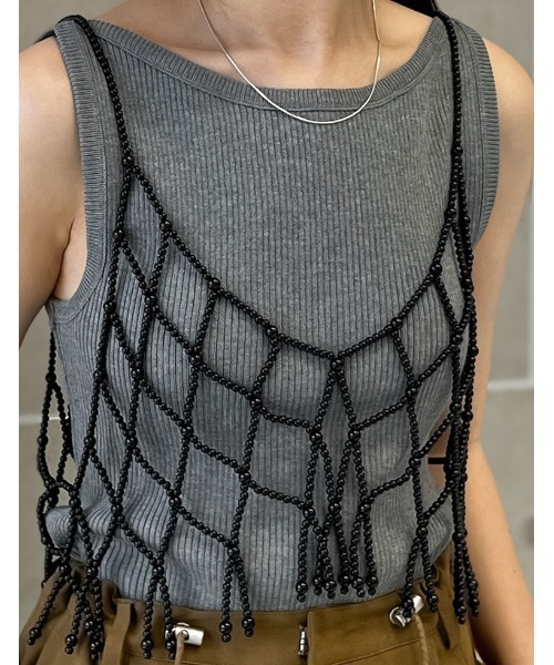 Beads bustier ビーズビスチェ キャミ型 （ビーズ
