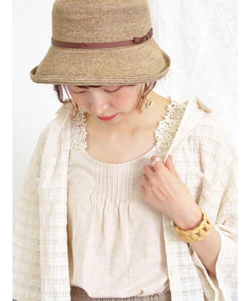 Samansa Mos2（サマンサ モスモス）の「後ろパーツレースノースリーブ（タンクトップ・レディース・ブラック/キナリ/オフホワイト・F）」の16枚目の写真