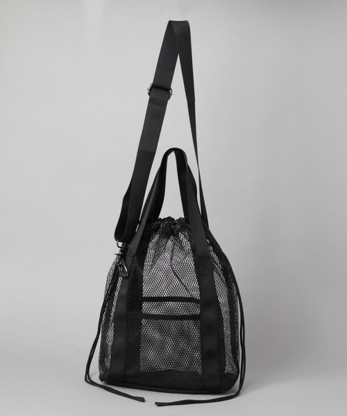 JEANASIS（ジーナシス）の「【Les Fleurs】メッシュキンチャクBAG/141532（ショルダーバッグ・レディース・ブラック・FREE）」の4枚目の写真