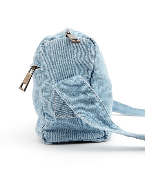 an meets zakka(アンミツザッカ)の「an meets zakka ハードウォッシュドデニムショルダーバッグ(ショルダーバッグ・メンズ・ブラック/ライトブルー・ONESIZE)」の16枚目の写真