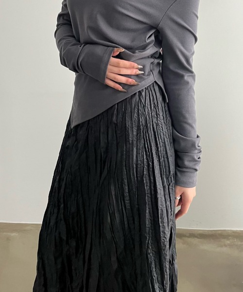 bita.(ビタ)の「メタリックワッシャースカート(スカート・レディース・ブラック/シルバー・FREE)」の17枚目の写真