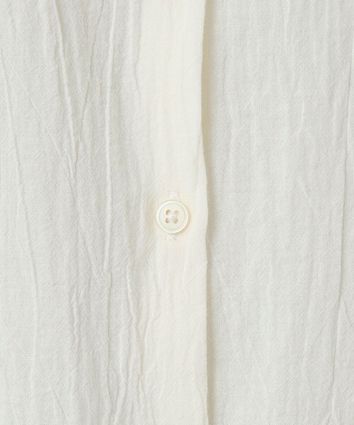 coen（コーエン）の「ハイツイストコットンシアーシャツ（シャツ/ブラウス・レディース・ナチュラル/ブラウン/ブラック・M/L）」の9枚目の写真