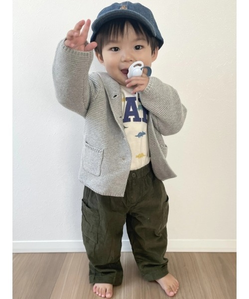 GAP（ギャップ）の「くまさん カーディガン (ベビー)（カーディガン/ボレロ・キッズ・クリーム/ピンク/ネイビー/ライトグレー・80ｃｍ/90cm/70cm/60cm）」の20枚目の写真