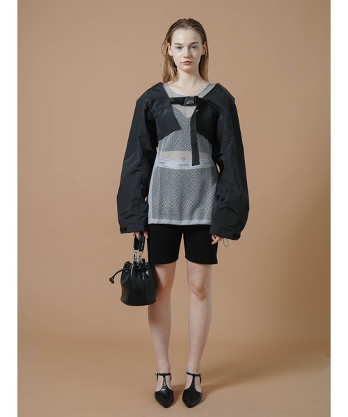 :ETHROF(イーサオブ)の「GLITTER SHEER KNIT TANK(ベスト・レディース・ブラック・MEDIUM)」の8枚目の写真
