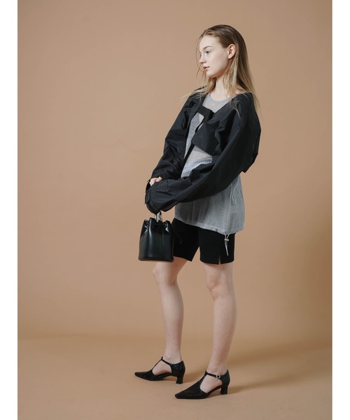 :ETHROF(イーサオブ)の「GLITTER SHEER KNIT TANK(ベスト・レディース・ブラック・MEDIUM)」の9枚目の写真