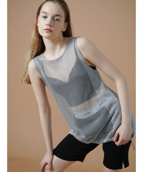 :ETHROF(イーサオブ)の「GLITTER SHEER KNIT TANK(ベスト・レディース・ブラック・MEDIUM)」の11枚目の写真
