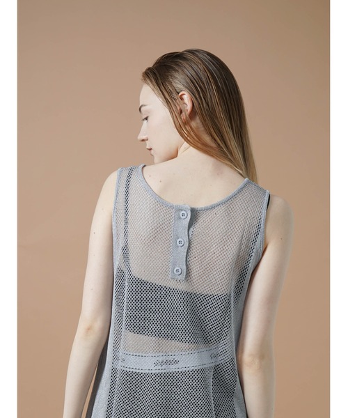 :ETHROF(イーサオブ)の「GLITTER SHEER KNIT TANK(ベスト・レディース・ブラック・MEDIUM)」の2枚目の写真