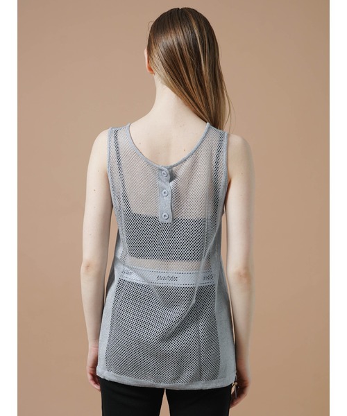 :ETHROF(イーサオブ)の「GLITTER SHEER KNIT TANK(ベスト・レディース・ブラック・MEDIUM)」の5枚目の写真